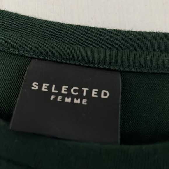 Selected Femme hunter green tshirt dress - Picture 4 of 4